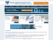 Tablet Screenshot of notaristarieven.nl